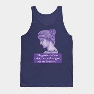 Hypatia of Alexandria Portrait and Quote Tank Top